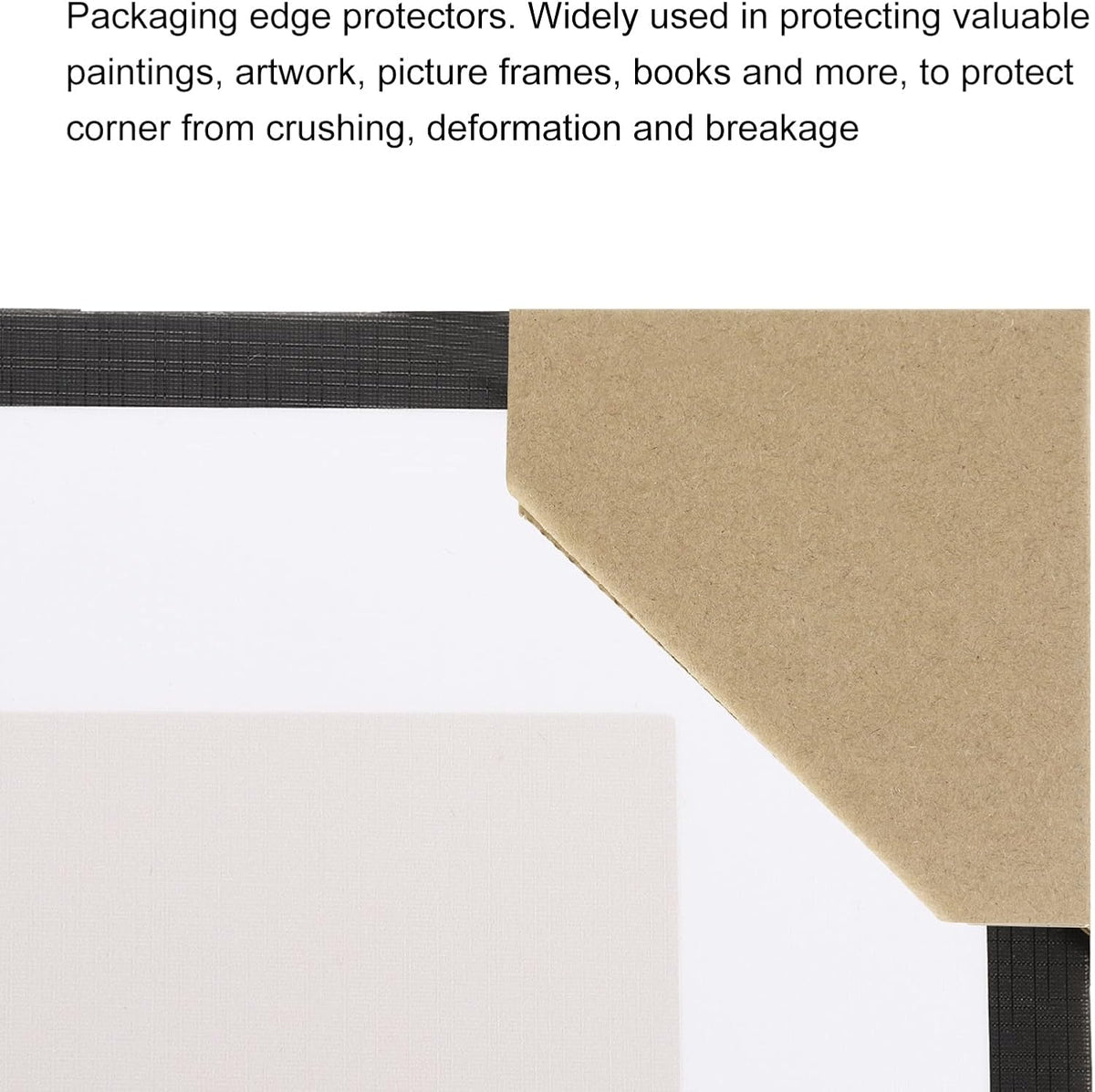 120 Pack Adjustable Cardboard Corner Protector, Cardboard Edges Protector 9.5x9.5cm Fits 0.5, 1 and 1.5 Inch Frames