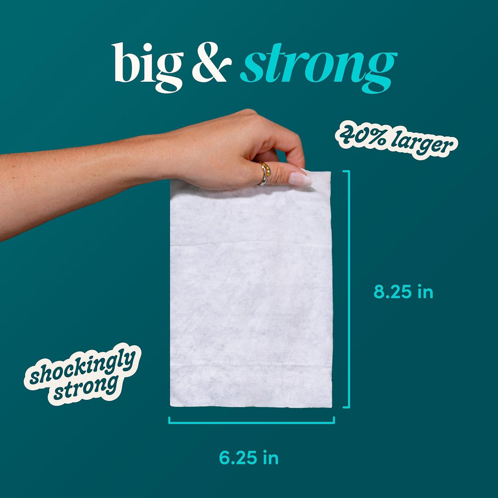 Flushable Wipes - Shea-Coco, 318 Wipes (6 Pack + 1 Travel Size)