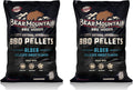 All Natural Hardwood Pellets, Alder Wood 20 Pound Bag, Ideal for Pellet Smokers, Smoky Wood Fired Flavor (2 Pack)