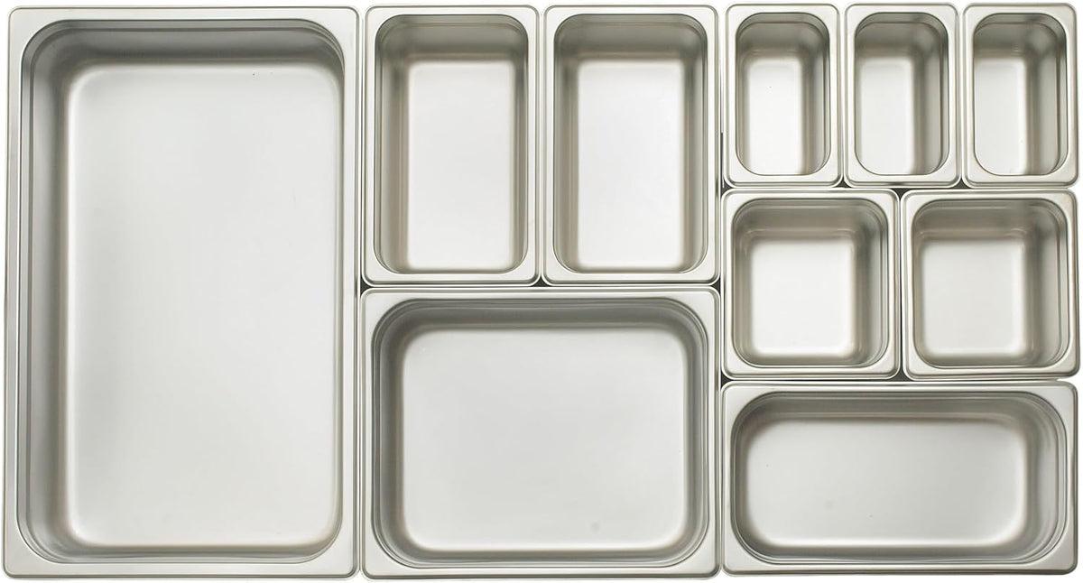 Anti-Jamming Steam Pan, 1/3 by 6-Inch, 24-Gauge