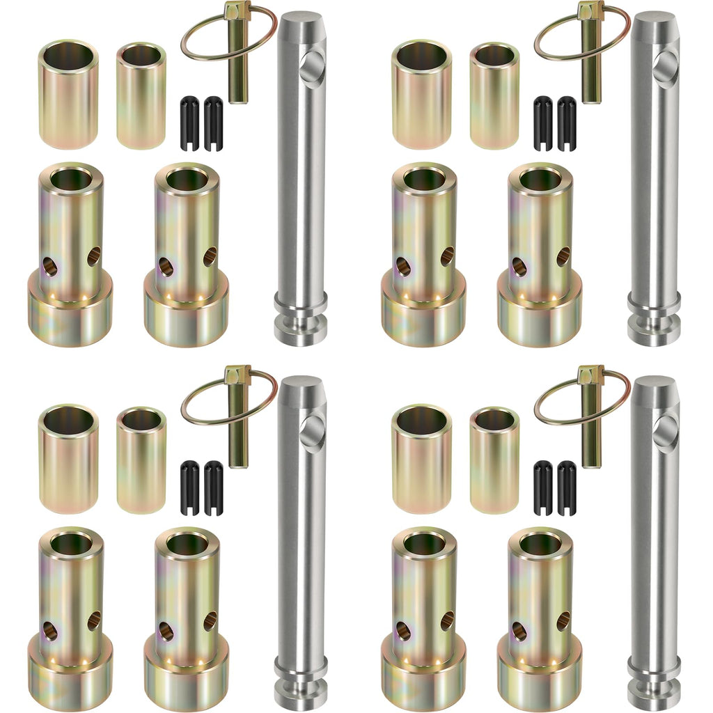 4 Packs TK95029 CAT 1 Quick Hitch Bushing Kit with Top Link and Lynch Pin