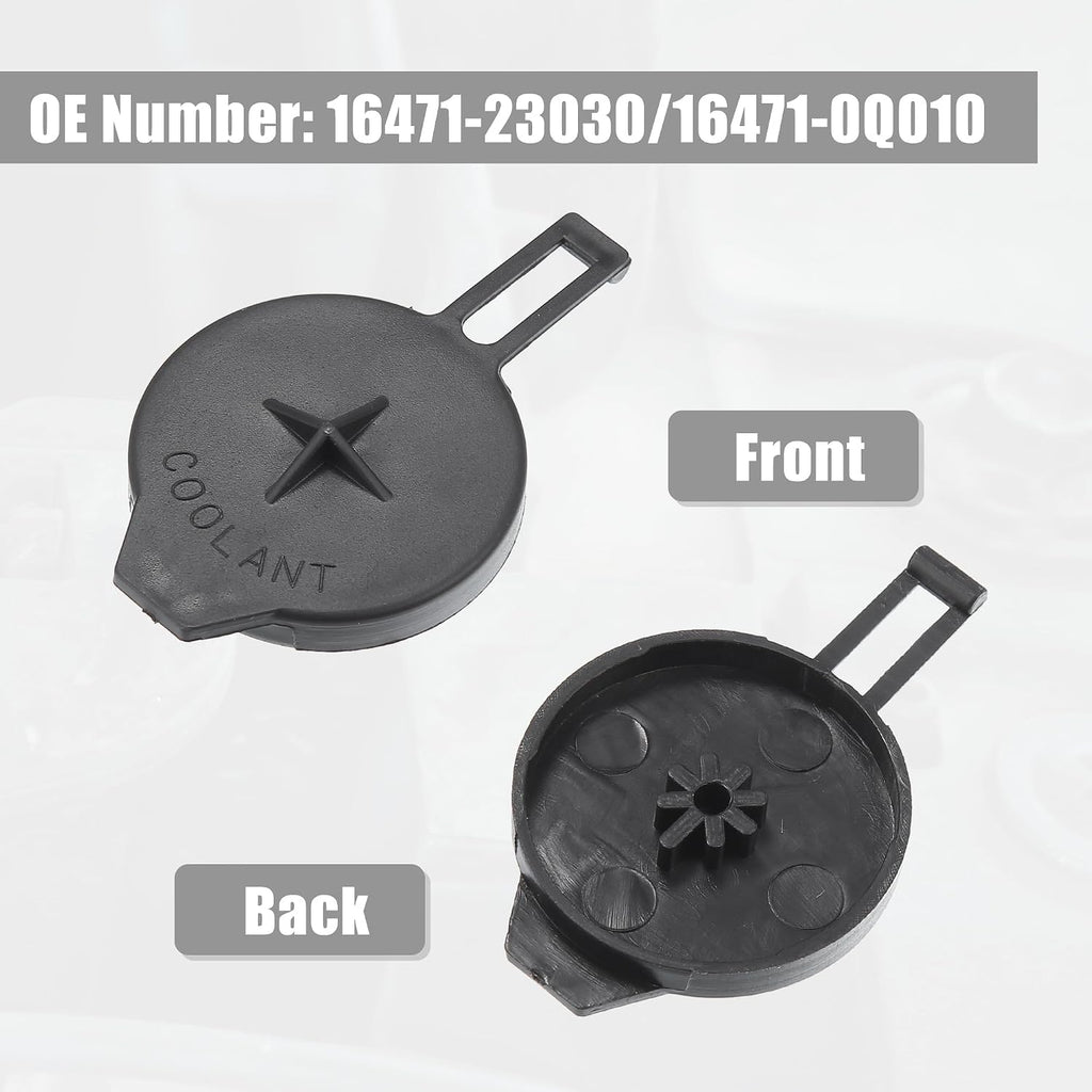 uxcell No.16471-23030/1306F5 Engine Coolant Reservoir Tank Lid Cap Cover for Toyota Corolla 2014-2019 for Toyota Yaris 2007-2018