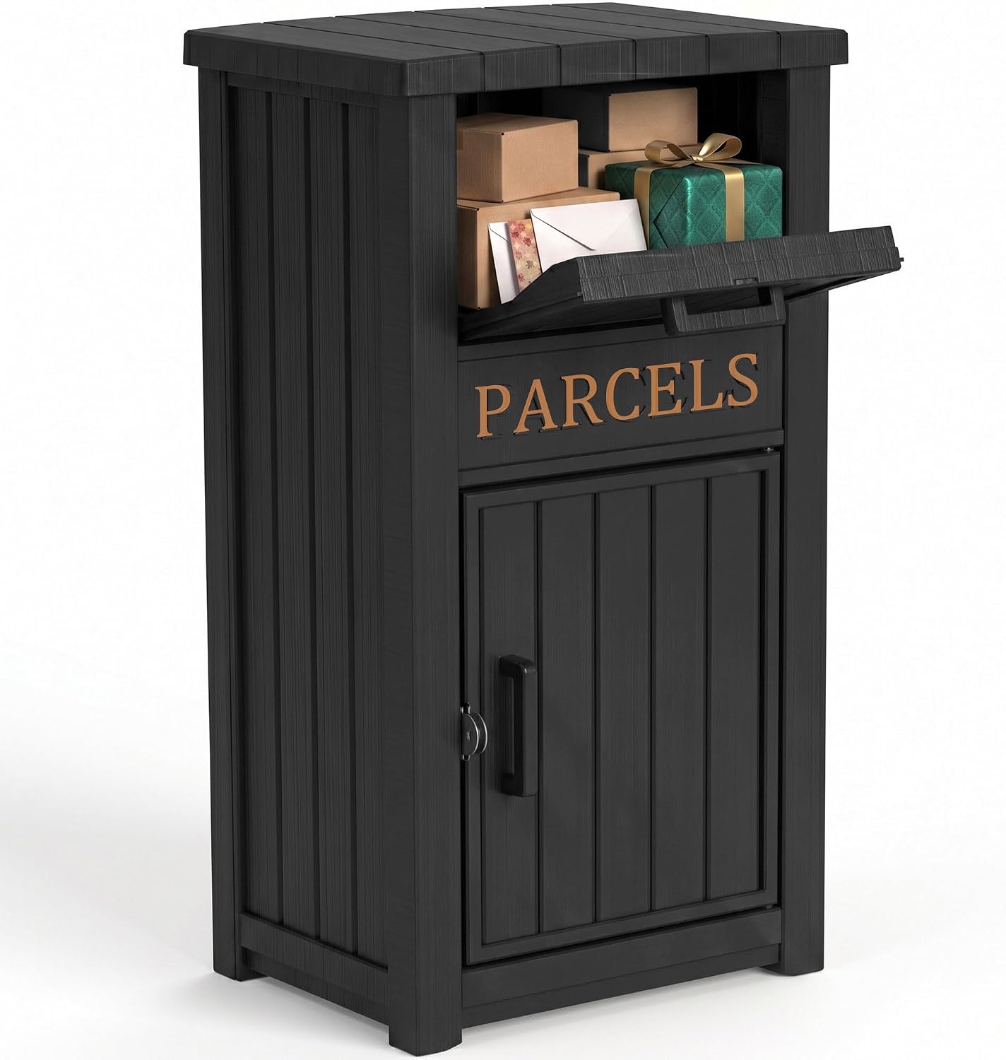 Package Delivery Boxes for Outside, 120 Gallon Outdoor Storage Box | Lockable Secure Design, Deck Box Outdoor