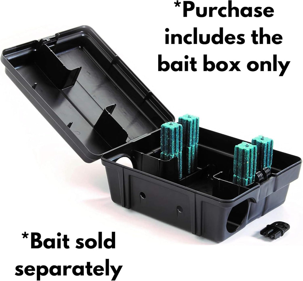 Outpost Rat Bait Station | Single Station Targets Small Mice Up to Large Rats | Position Horizontal or Vertical |