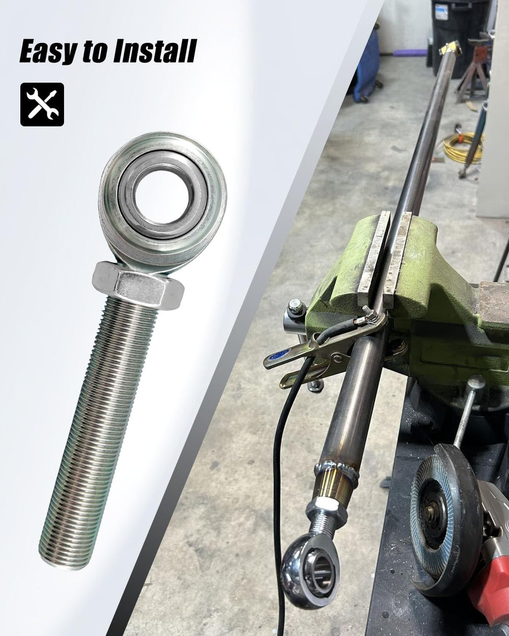 Right Hand 3/4" Heim Joint Rod End w/Jam Nut 3/4" Bore X 4" Long