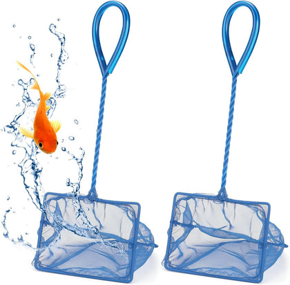 2 Pack Aquarium Net Fish Net Small Net Multi-Size Fine Mesh Fish Net