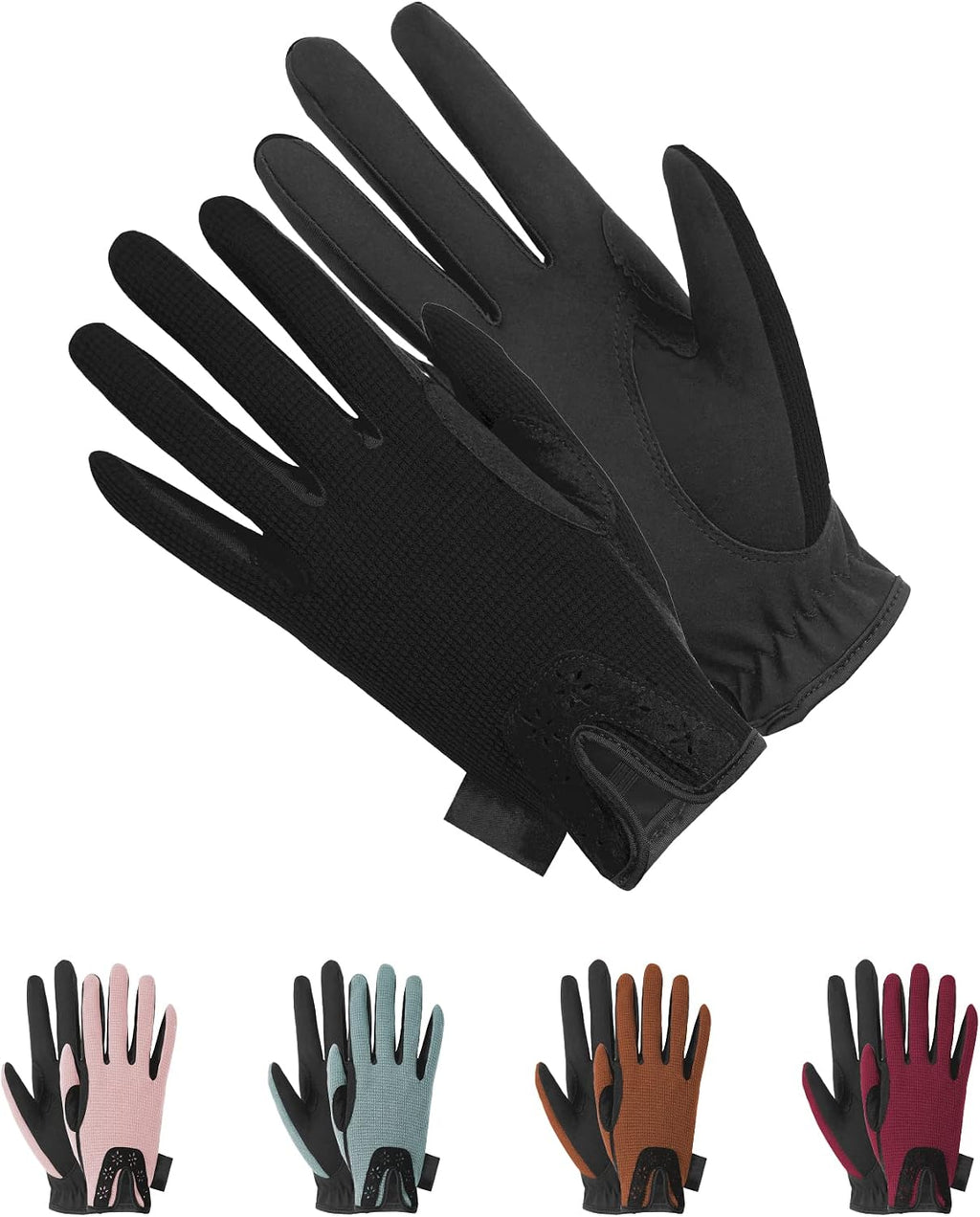 Women Horse Riding Gloves Winter Equestrian Horseback Gloves