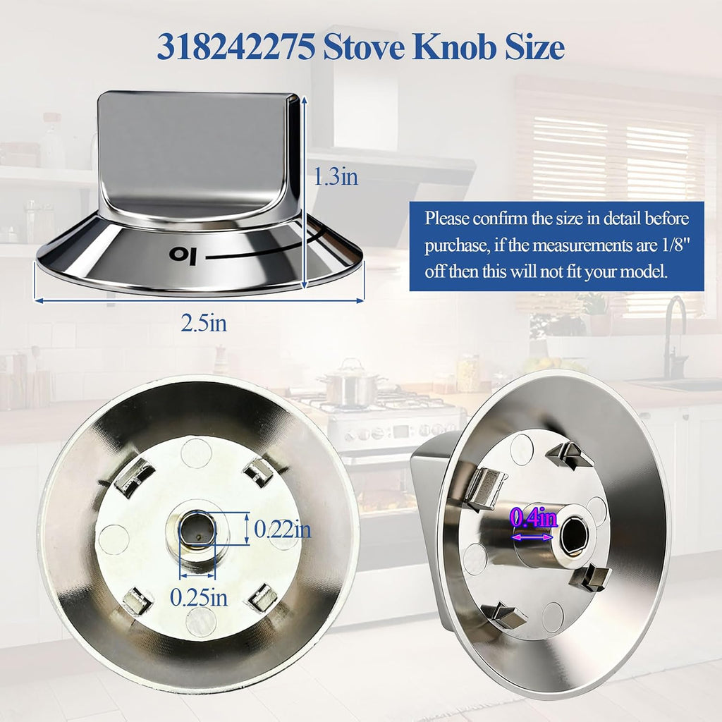318242275 Control Knob(1pcs), Compatible with Electrolux Range/Cooktop etc.