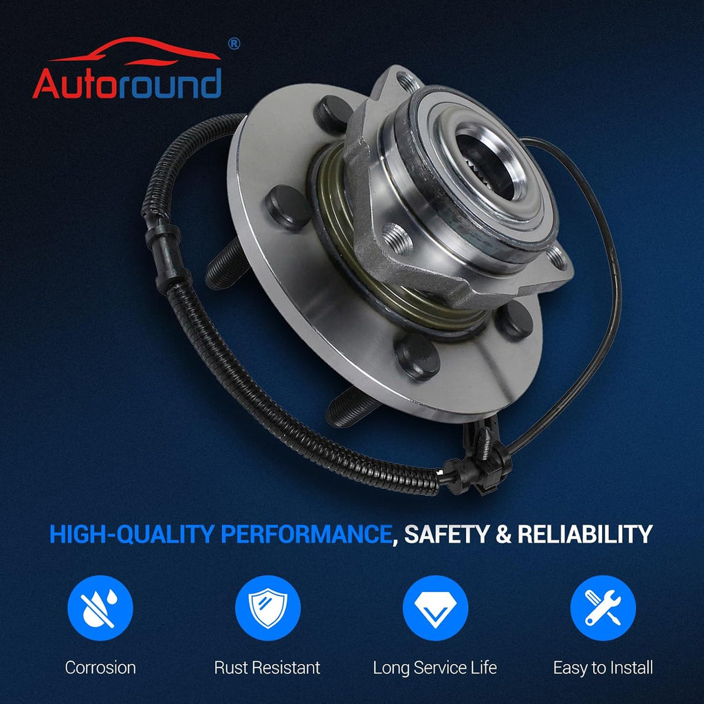 Autoround 515151 Front Wheel Hub Assembly Fit for Ram 1500 2012-2018
