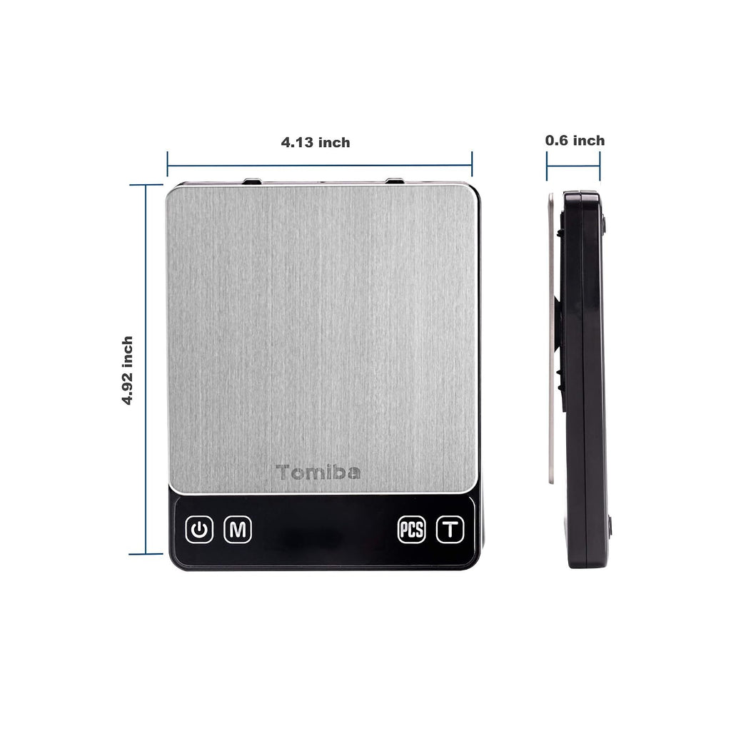 500g Precision Digital Pocket Scale, 0.01g Resolution, Includes a Calibration Weight