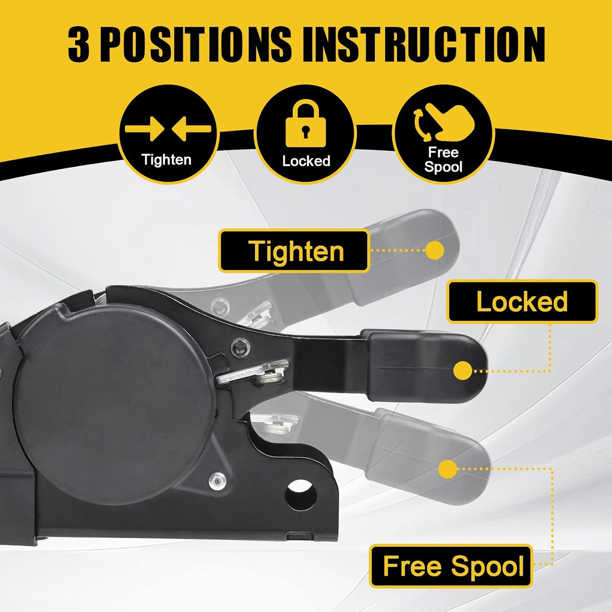 Ayaport Boat Retractable Tie Down Straps to Trailer 1.75in x 6ft