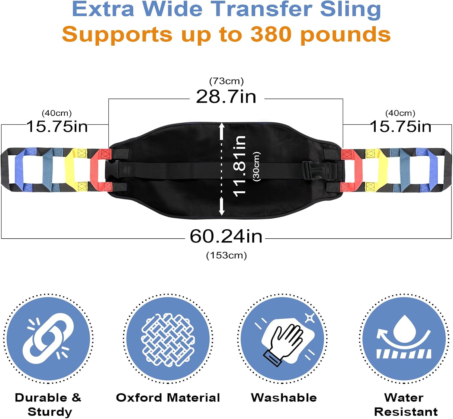 Transfer Sling, Transfer Belt for Elderly, Gait Belts for Seniors