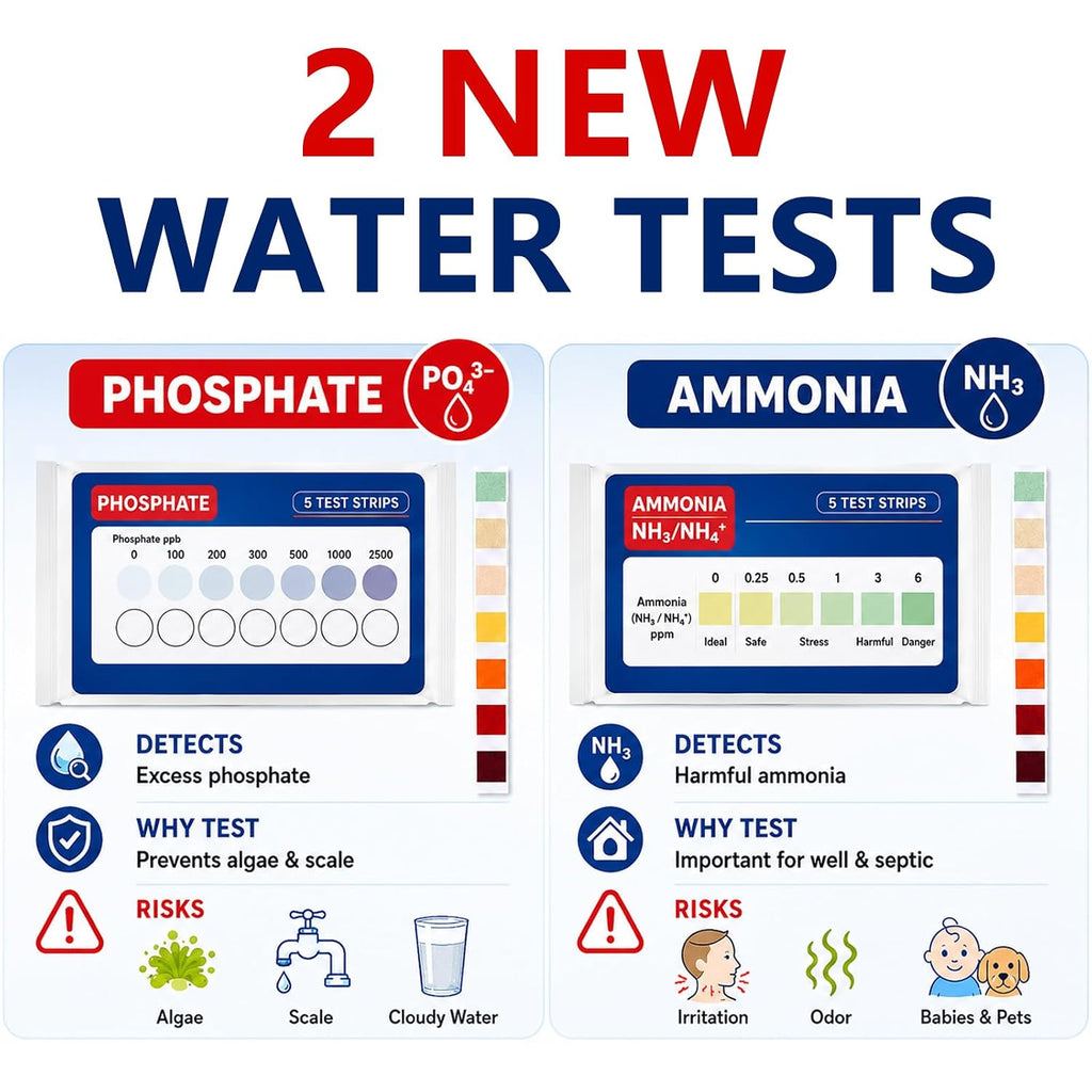 Water Test Kit for Drinking Water, 23-in-1 Water Test Strips for Tap & Well Water, Tests Hardness, Lead, Iron