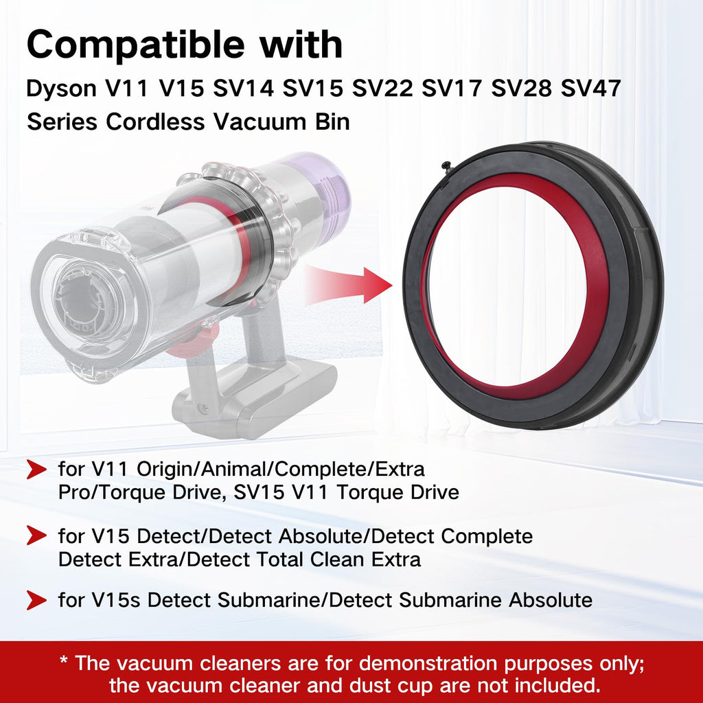 Spofan Dust Bin Top Fixed Sealing Ring for Dyson V11 V15 V15S Detect