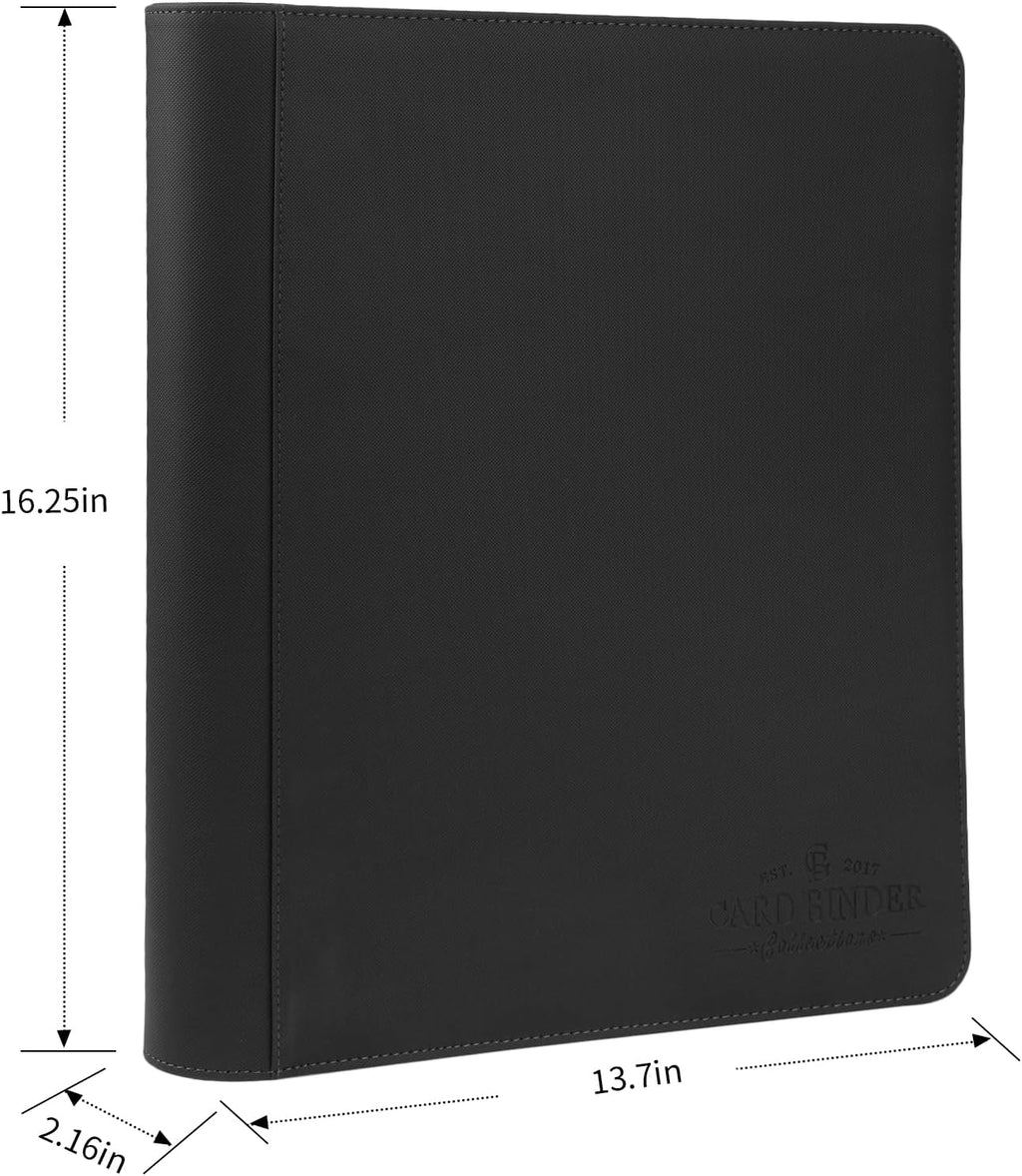 Toploader Binder,Toploader Hard Cases, 9-Pocket Pages Sleeves Hold up 288 Cards.Toploader Card Binder with Sleeves