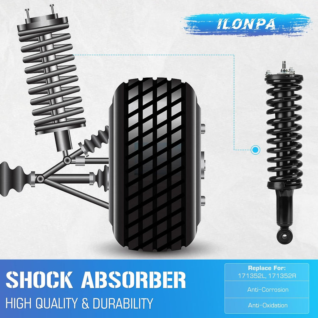 ILONPA Front Struts Shocks for 1995-2004 Toyota Tacoma (4WD) / Pre Runner