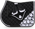 Halloween English Saddle Pad Set Black Orange