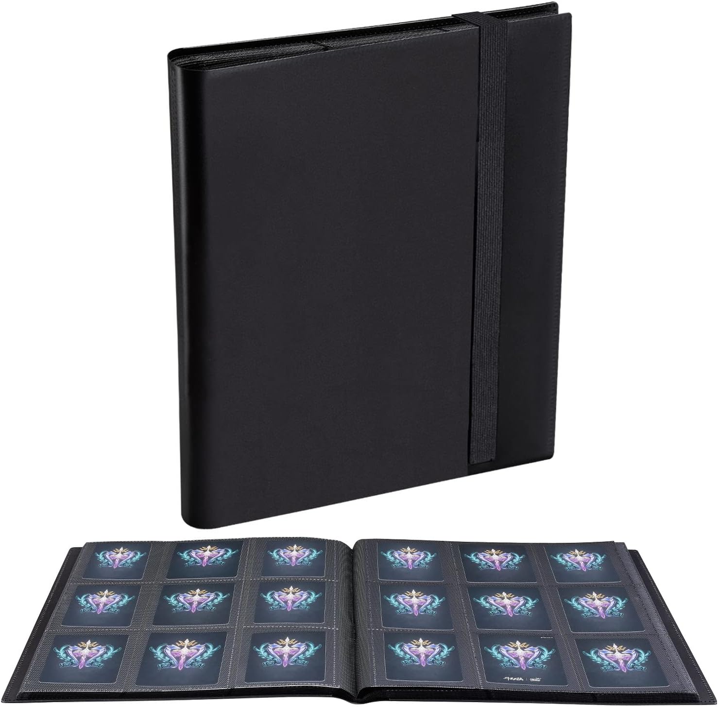 Card Binder, 360 Pockets Upgraded Trading Card Binders, Cards Collection Binder 9 Pocket, Side Loading Yugioh Binder