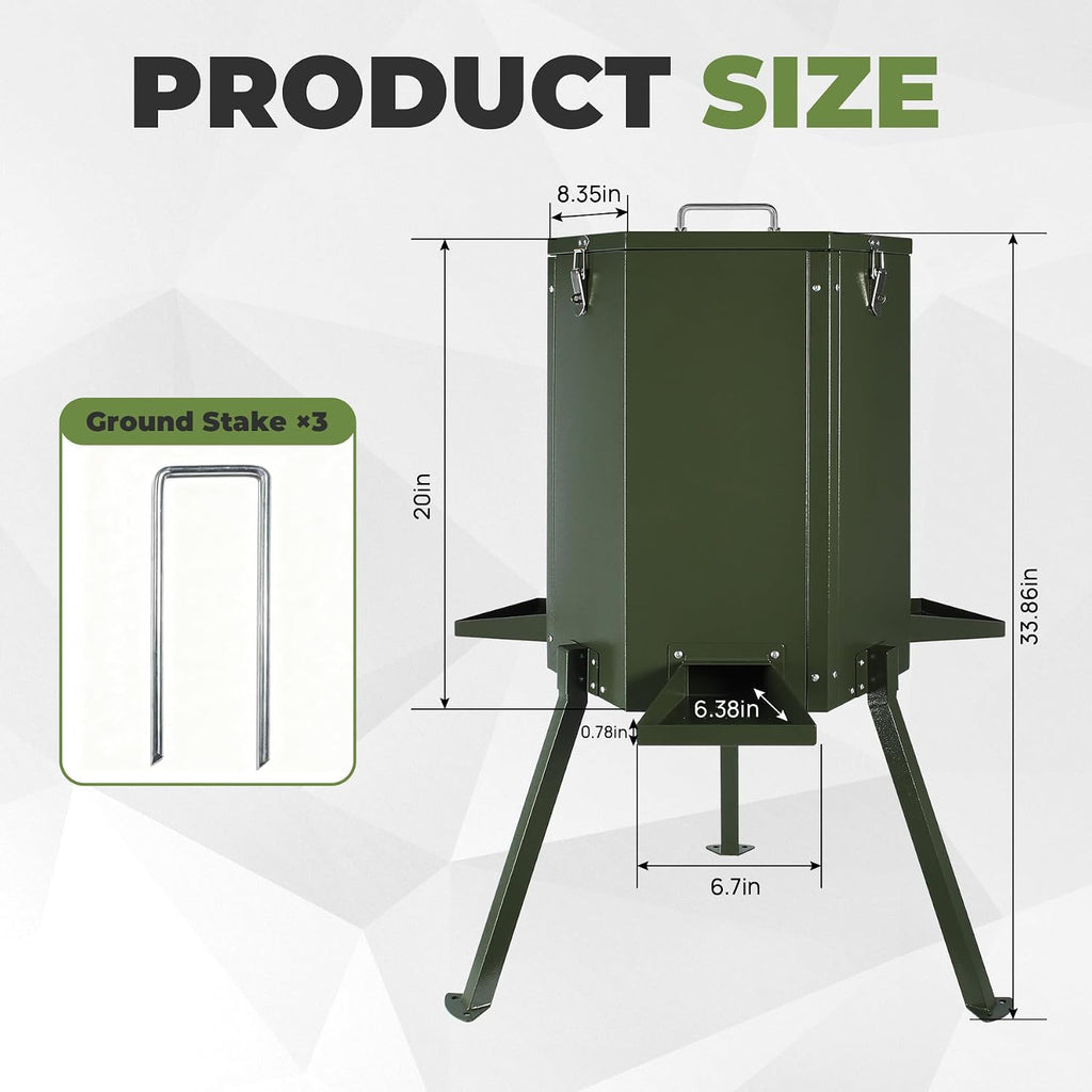 Deer Feeder, Metal Gravity Feeders for Deer