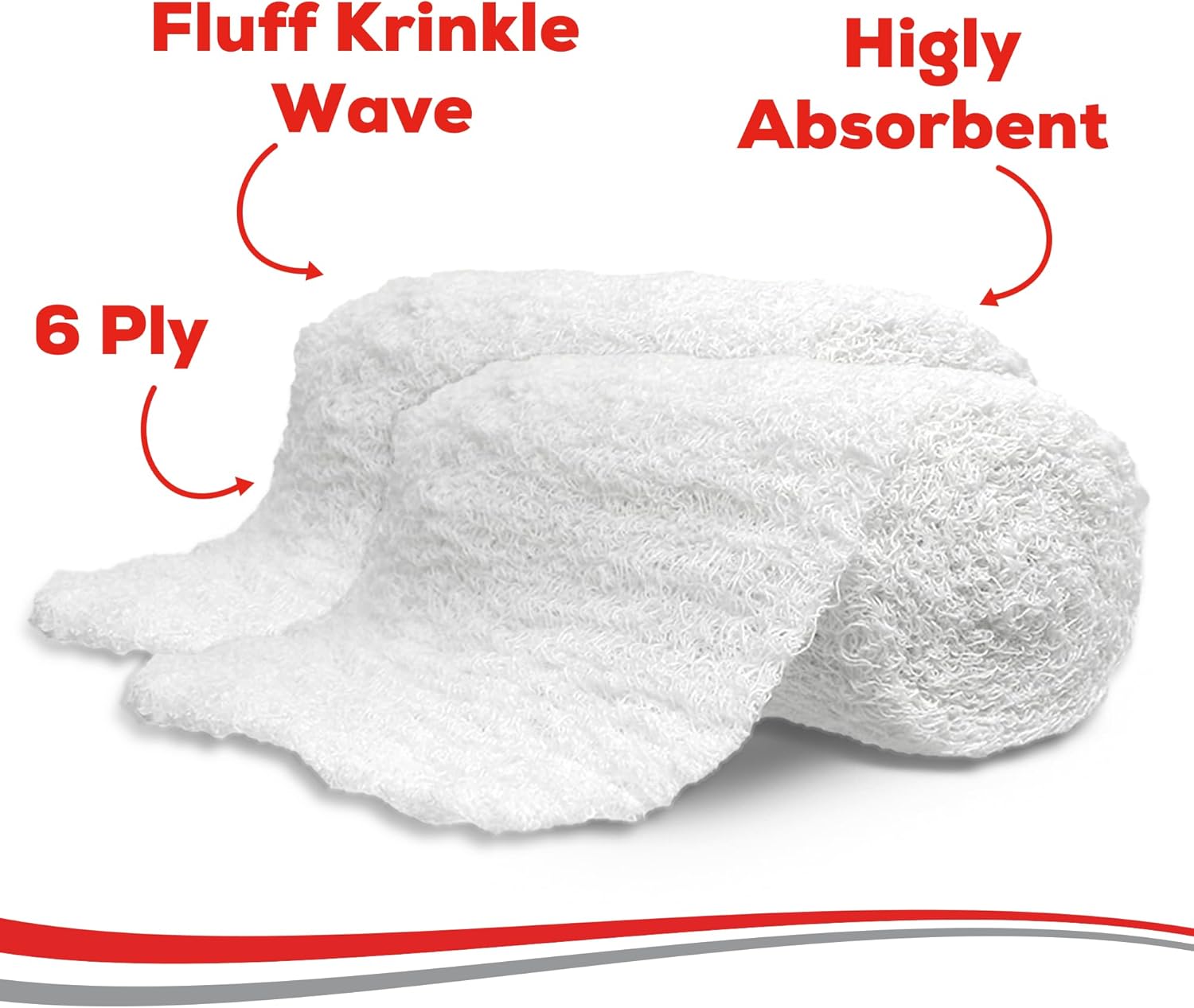 Kerlix Type Gauze Bandage Rolls - 4 ½ in x 4.1 Yds, 6 Ply - 24 Single Sterile Pocuhes - Extra Absorbency, Latex Free