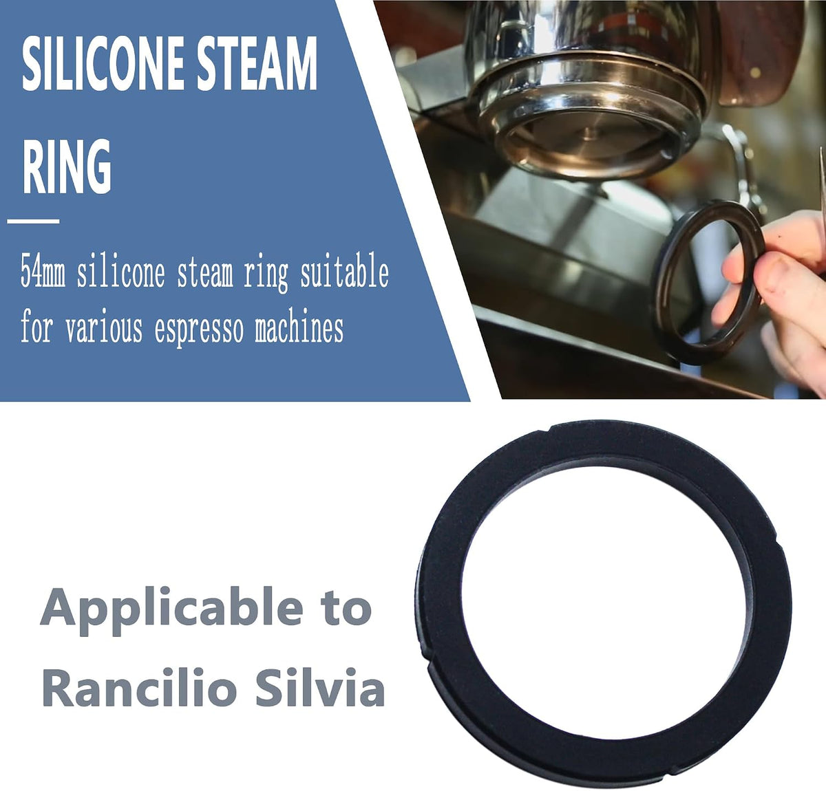 Espresso Machine group gasket Fits for Rancilio Silvia 2 Pcs