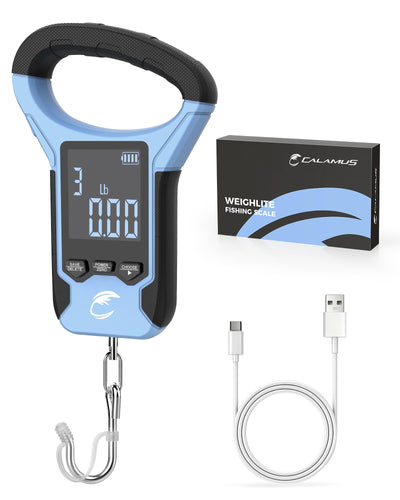 WeighLite Floating Digital Fish Scale, IPX6 Waterproof, Blue