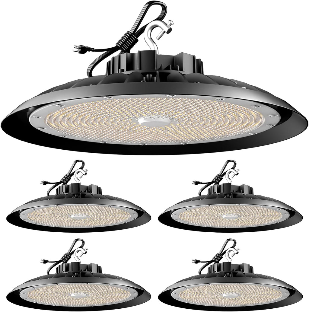 Lightdot 4Pack 200W High Bay LED Shop Light, 30000LM UFO High Bay Lighting