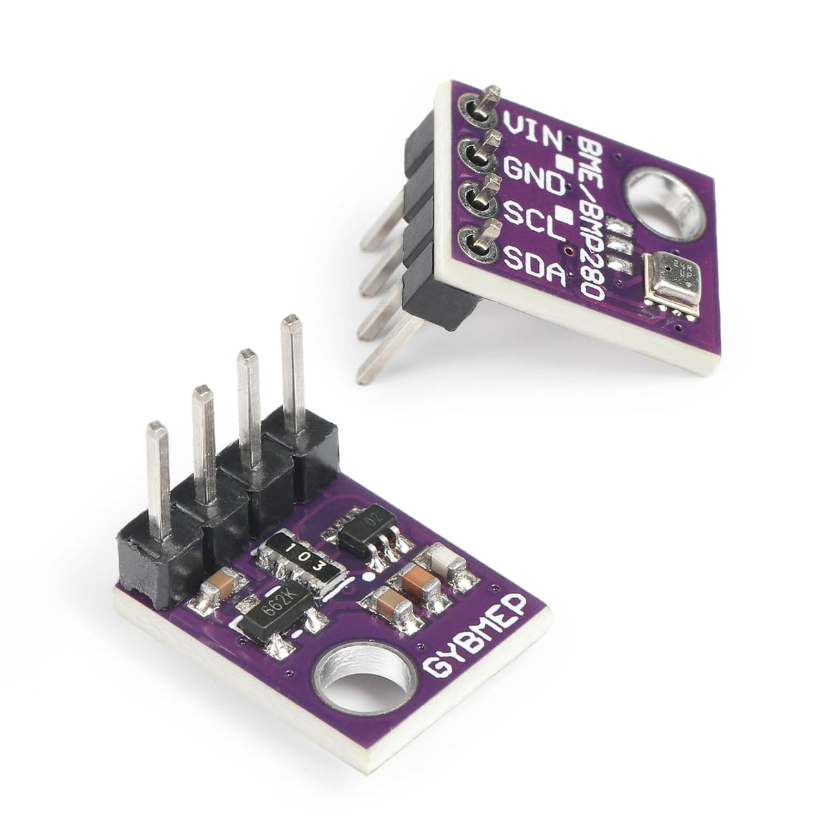 4PCS BME280 5V Sensor Module Atmospheric Pressure Temperature Humidity Sensors I2C SPI Breakout GY-BME280