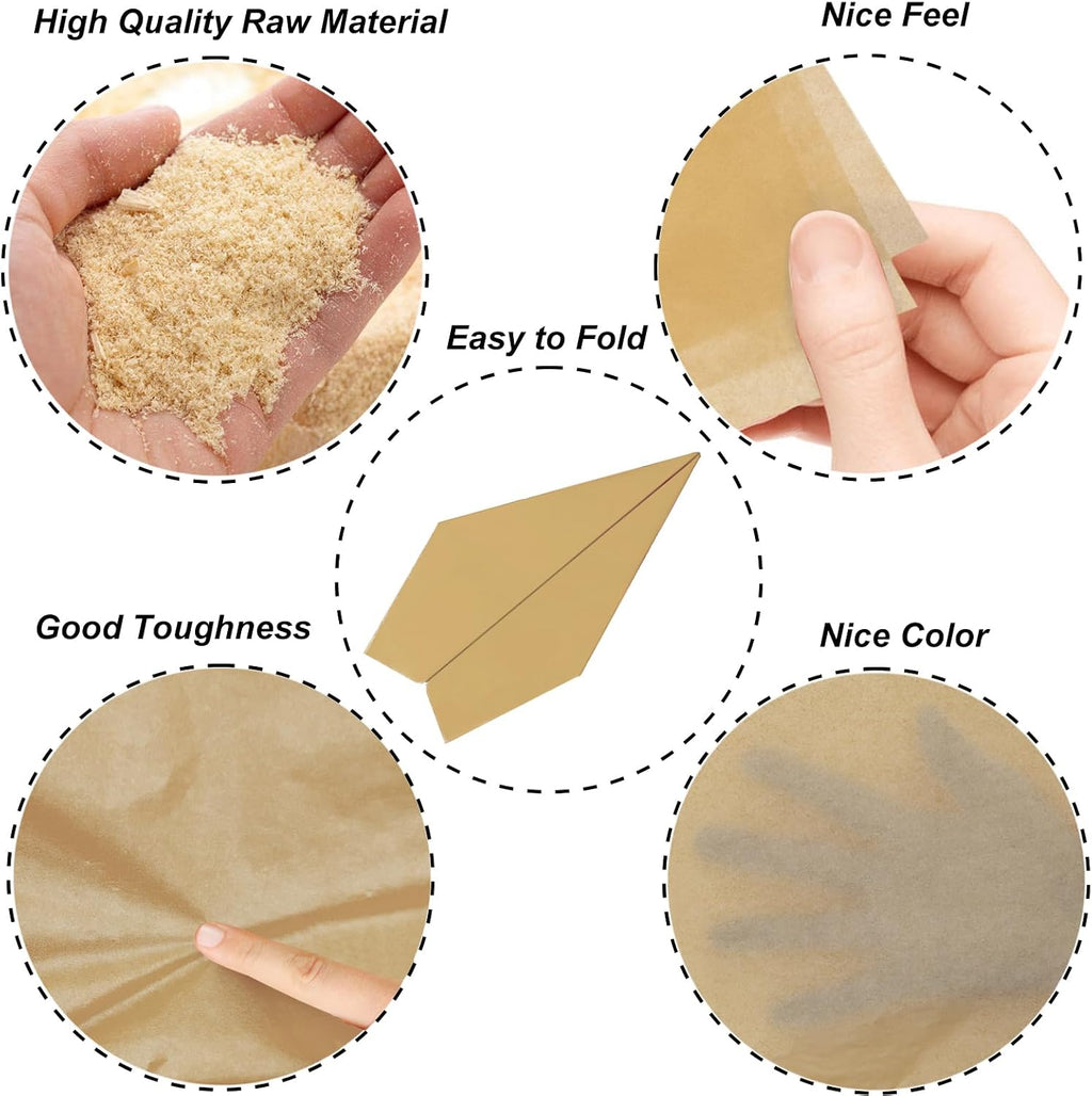 100 Sheets Kraft Tissue Paper 20x14 Inches