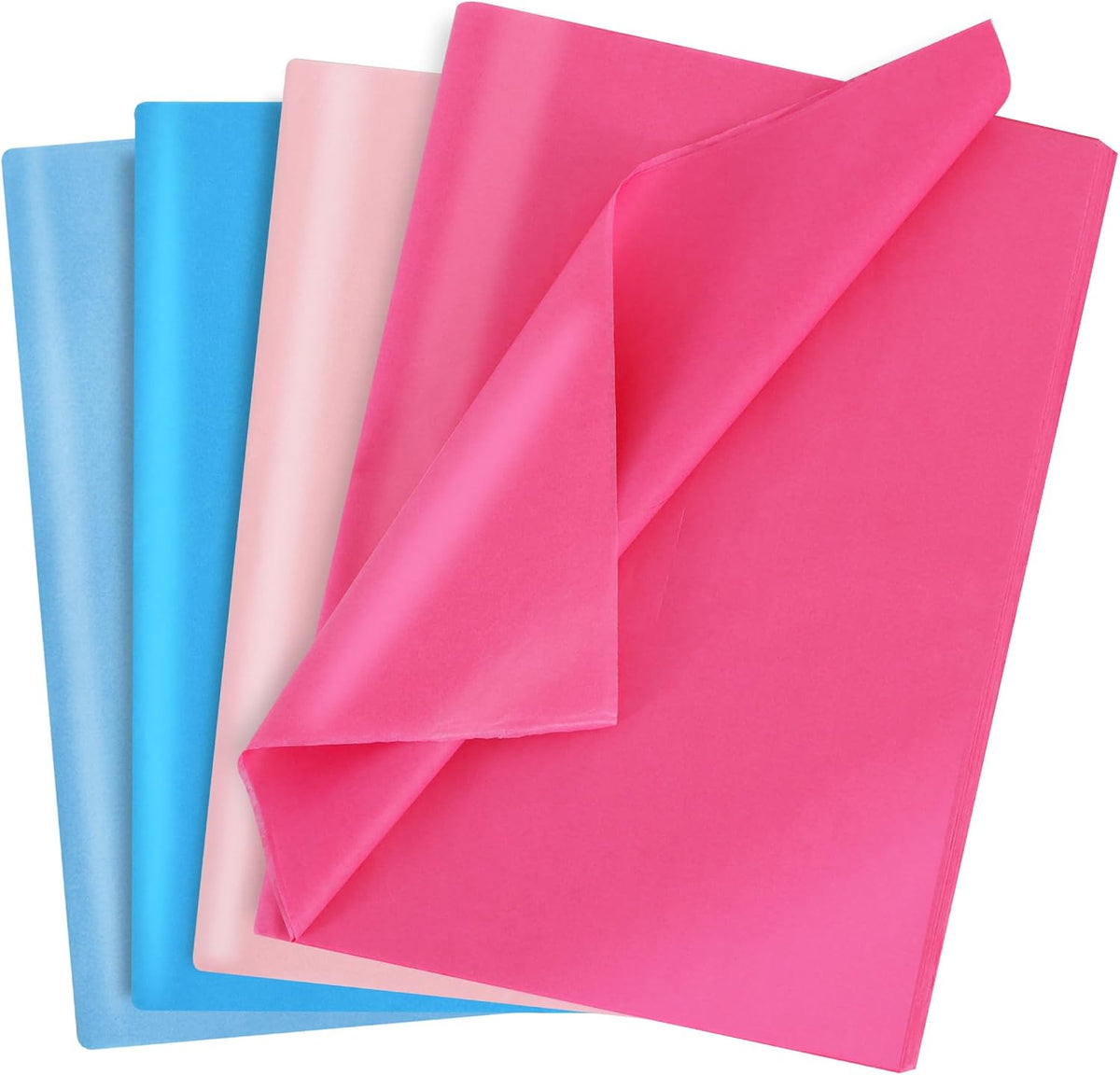 80 Sheets Pink Blue Tissue Paper Bulk for Gift Wrapping Gift Bags