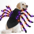 Halloween Light up Spider Dog Costumes for Small Medium Large Dogs