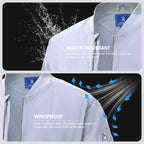 Men’s Lightweight Bomber Jacket Casual Full Zip Spring Fall Windbreaker Coat with Pockets Light Gray M