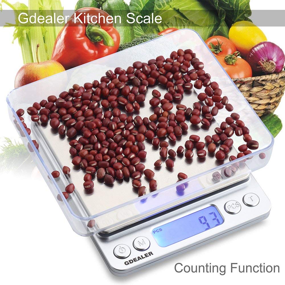 Food Scale, 0.001oz/0.01g Precise Digital Kitchen Scale Gram Scales Weight Food Coffee Scale Digital Scales for