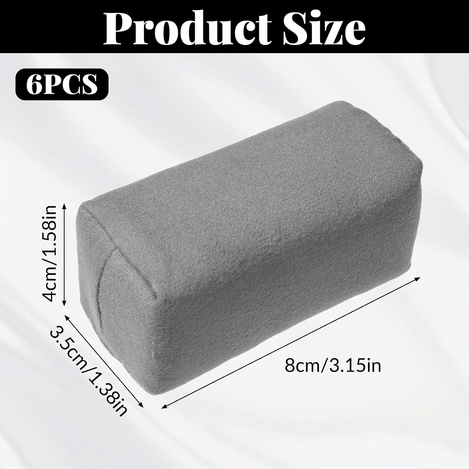 Suede Microfiber Applicator Pad Ceramic Coating Sponge Pad Suede Car Detailing Sponge Multi-Purpose Wax Applicator
