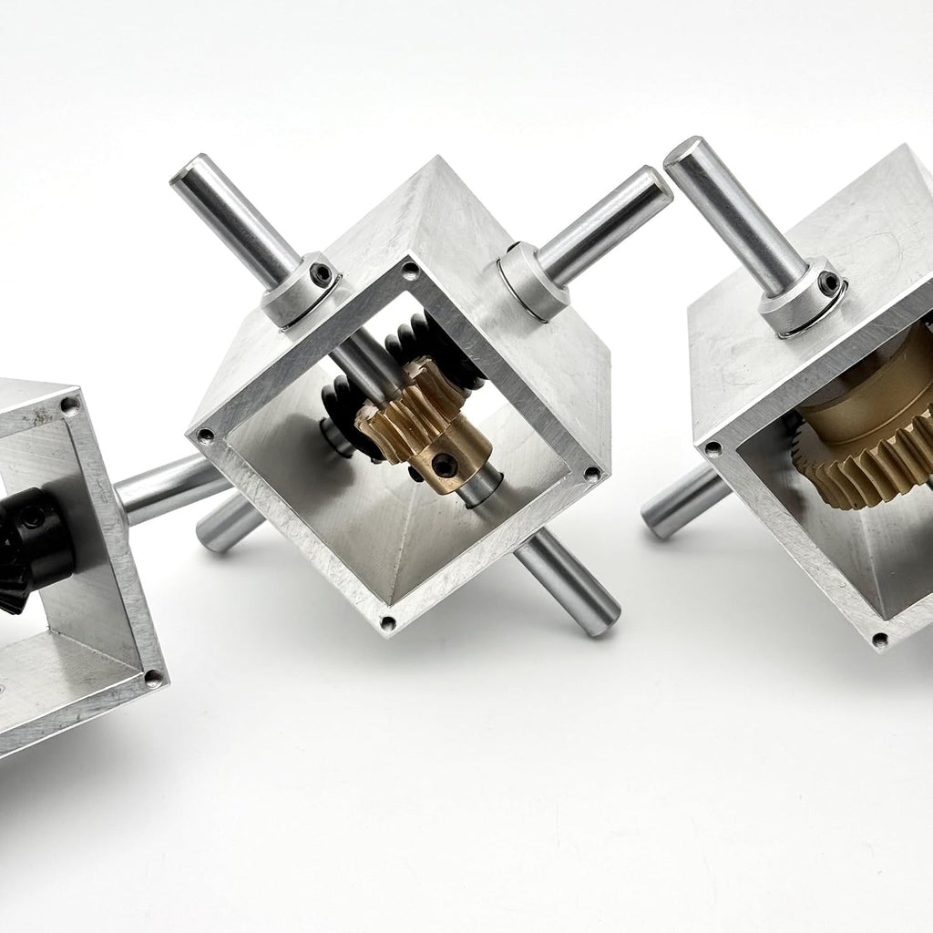 Gearbox Worm Gear Gearbox 8mm Shaft 1:15 1:20 1:25 1:30 1:35 Transmission Steering Turnine Reducer Angle Device Commutator Steering Direction(1 to 35 Ratio)