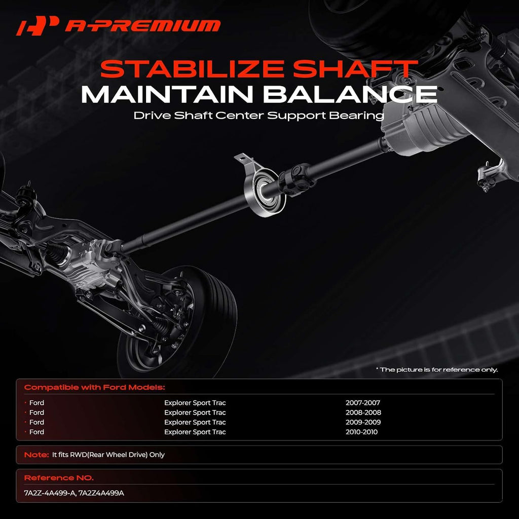 A-Premium Drive Shaft Center Support Bearing Compatible with Ford