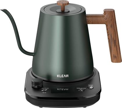 Gooseneck Electric Kettle with Temperature Control - 0.8L Automatic Shut Off Tea & Coffee Kettle, Hot Water Boiler