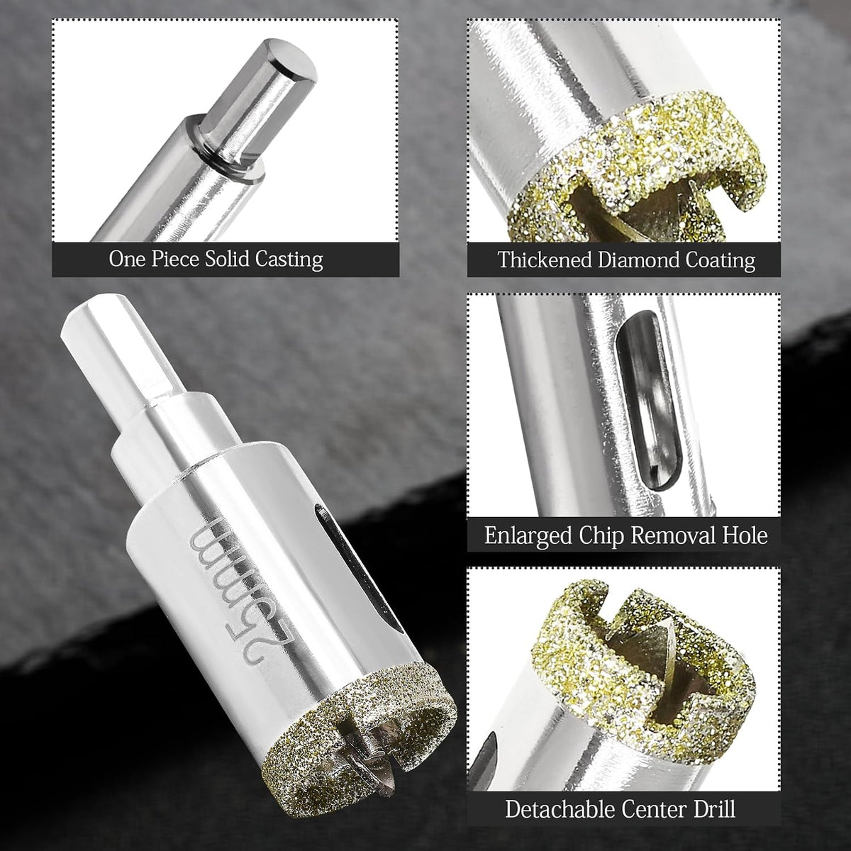 1 Inch Diamond Hole Saw with Pilot Drill Bit