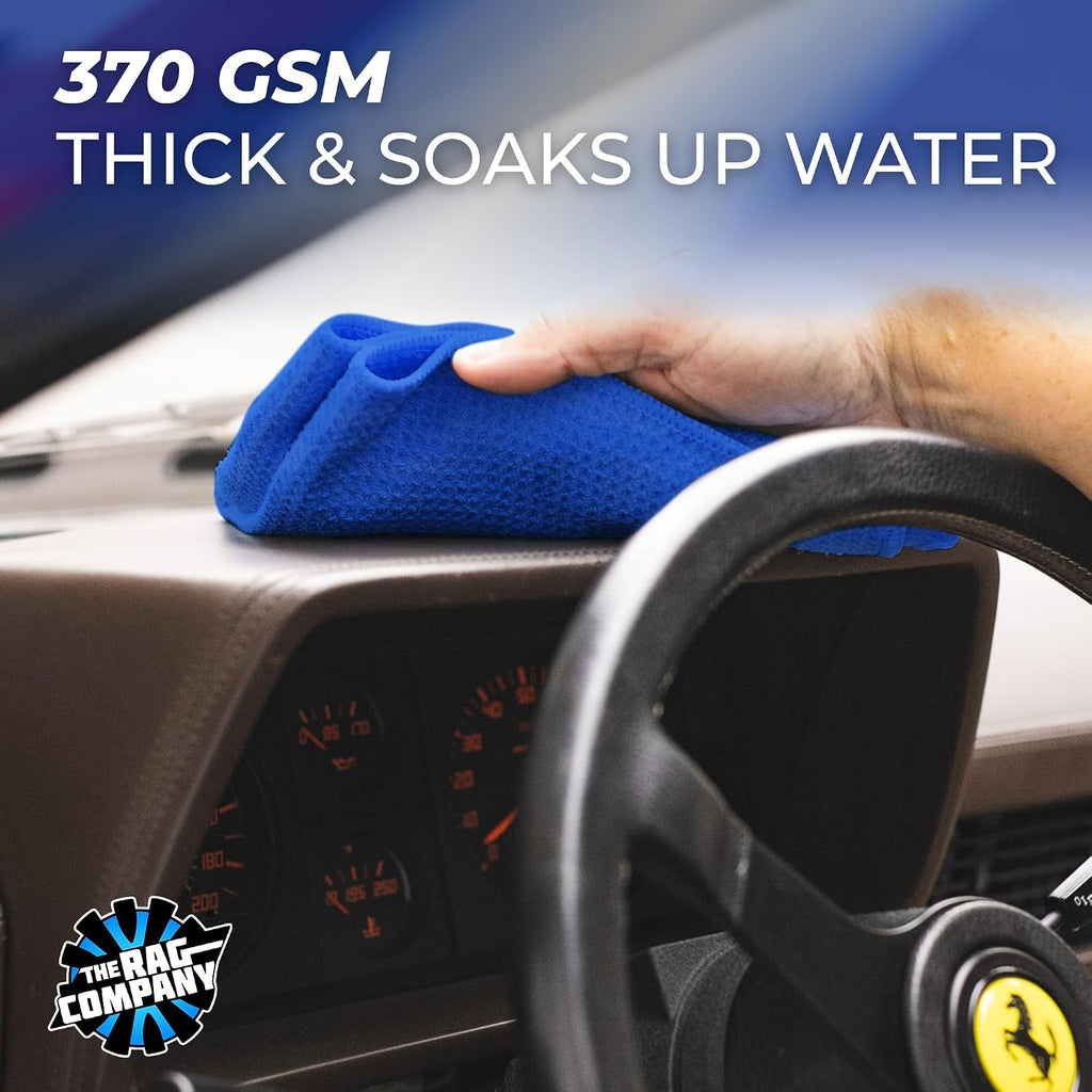 Standard Waffle Weave Microfiber Towels (2-Pack) Detailing, Window, Glass and Drying, Wax & Polish, Lint-Free