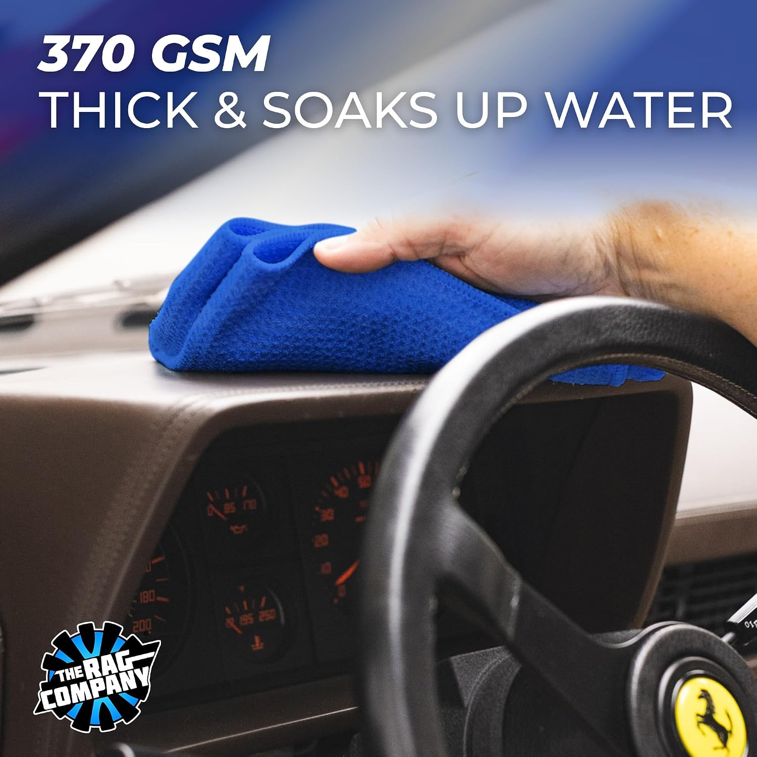 Standard Waffle Weave Microfiber Towels (2-Pack) Detailing, Window, Glass and Drying, Wax & Polish, Lint-Free