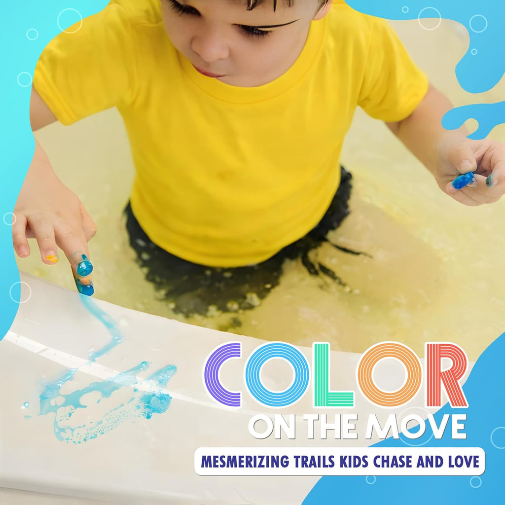 Bath Color Tablets for Kids, 150 Fizzy Bath Bombs & Bath Toys