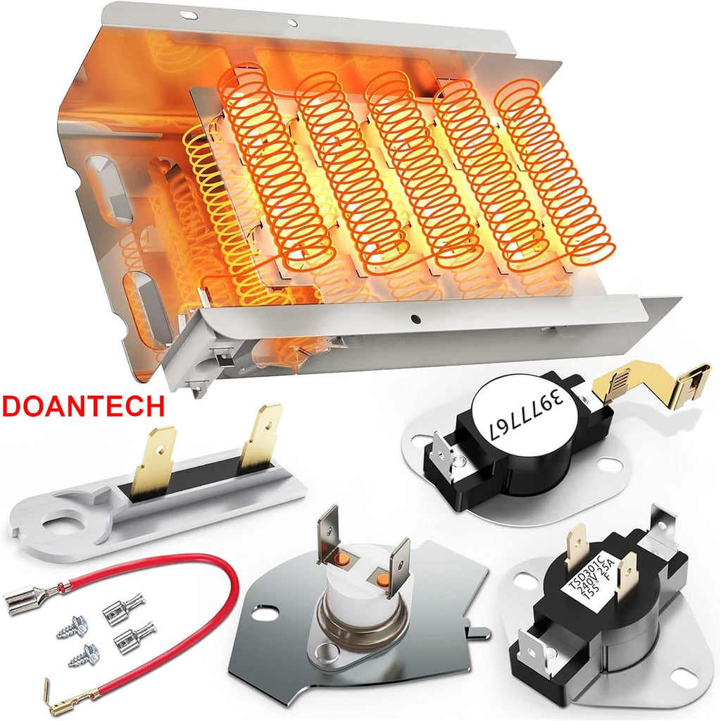 Upgraded Dryer Heating Element Replacement for Maytag MED5870TW0 MED5870TW1 MED6200KW0 MED6600TQ0 MEDB755DW0 MEDB755DW1 MEDC100YQ0 MEDC200XW0 MEDC200XW1 MEDC200XW2 MEDC200XW3 MEDC215EW0 MEDC215EW1