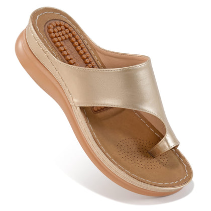 Womens Comfort Wedge Sandals: Soft Cushion & Orthopedic for All-Day Walking - Non-Slip 1.96" Heel for Stability
