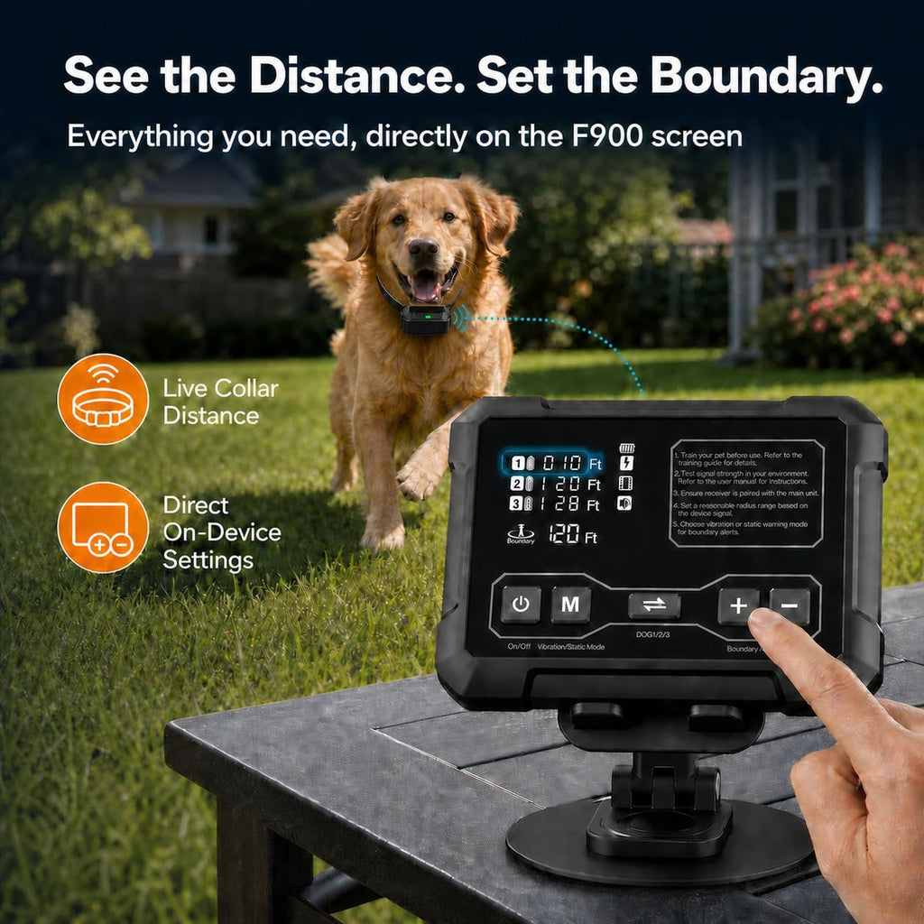 Radar Wireless Dog Fence System with 2 Collar Up to 1-Acre