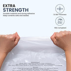 4x6 Clear Poly Bags with Suffocation Warning – 500 Count Resealable Transparent Plastic Packaging Bags Featuring