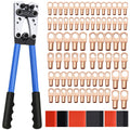 Cable Lug Crimping Tool with 74pcs Copper Wire Lugs