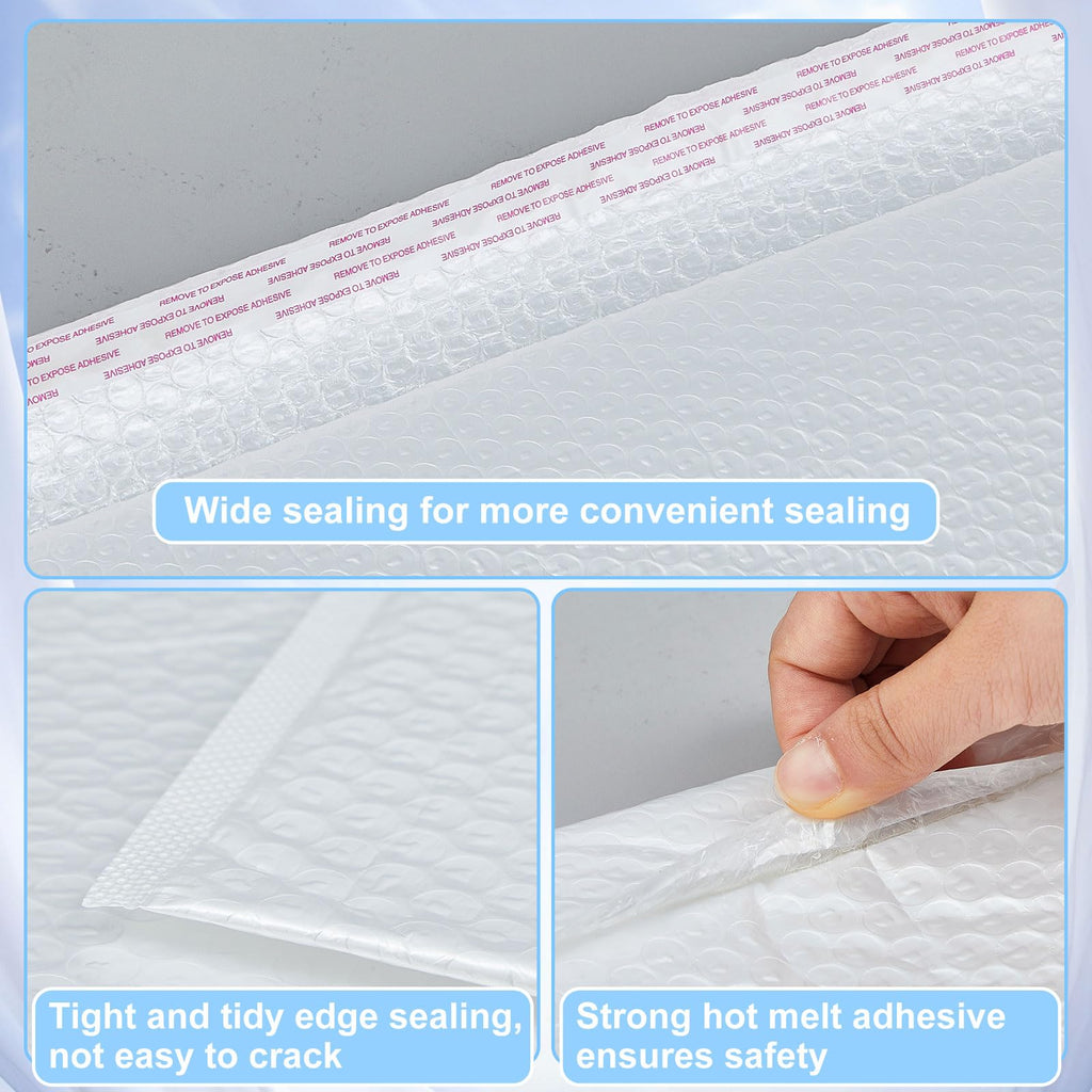 20 Pack 12 x 16'' Extra Large Bubble Mailers Padded Envelopes, White