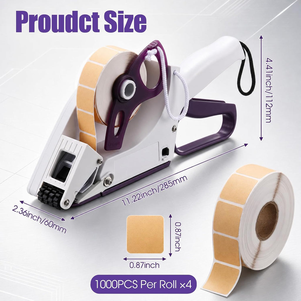 Target Paster Tape Gun, Label Applicator with 4 Rolls