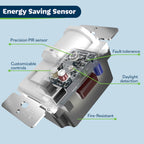 TOPGREENER in-Wall PIR Motion Sensor Light Switch,Need Neutral Wire,6 Pack