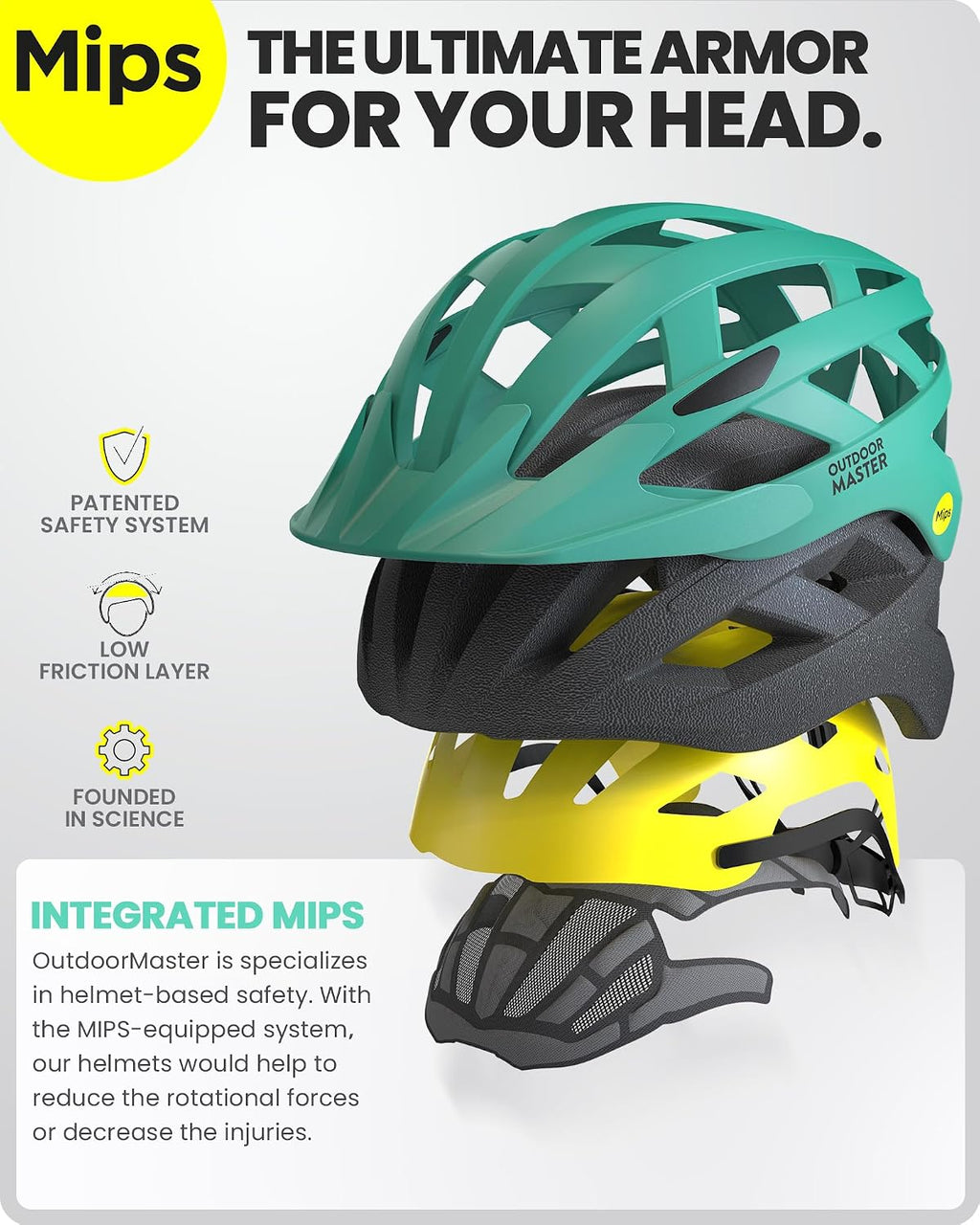 Gem Recreational MIPS Cycling Helmet - Two Removable Liners & Ventilation in Multi-Environment - Bike Helmet in